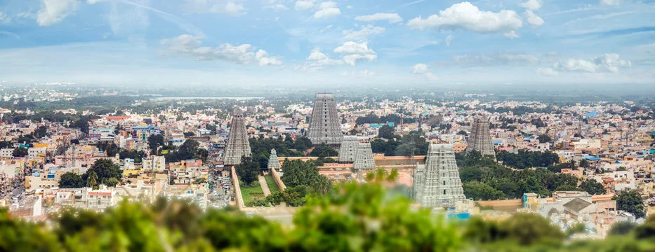 Arunachaleswarar Temple Tiruvannamalai Aerial View - Tirupati to Arunachalam Cab Tour Sevenhills