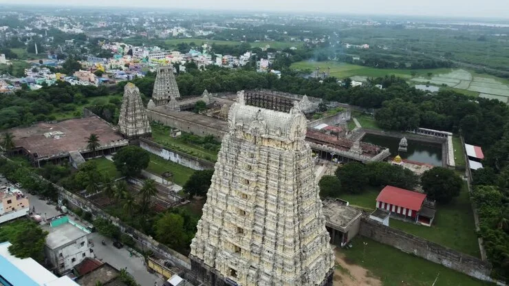 Srisailam Temple Medieval Architecture - Satavahana Chalukya Vijayanagara Stone Carvings Gopuram